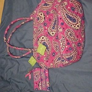 Vera Bradley tote bag with matching coin purse